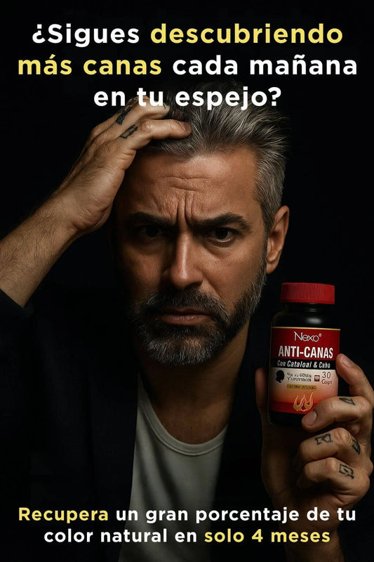 Suplemento Anti-Canas Nexo | Cobre, Catalasa, Biotina & B12